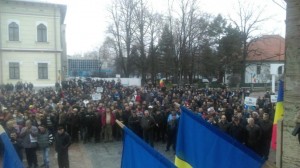 Miting Târgu Jiu - foto Pandurul.ro