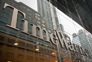 Mandatory Credit: Photo by Bebeto Matthews/AP/REX/Shutterstock (6112549f) Time Warner The Time Warner nameplate stretches across the entrance of the Time Warner Center at Columbus Circle in New York Time Warner, New York, USA